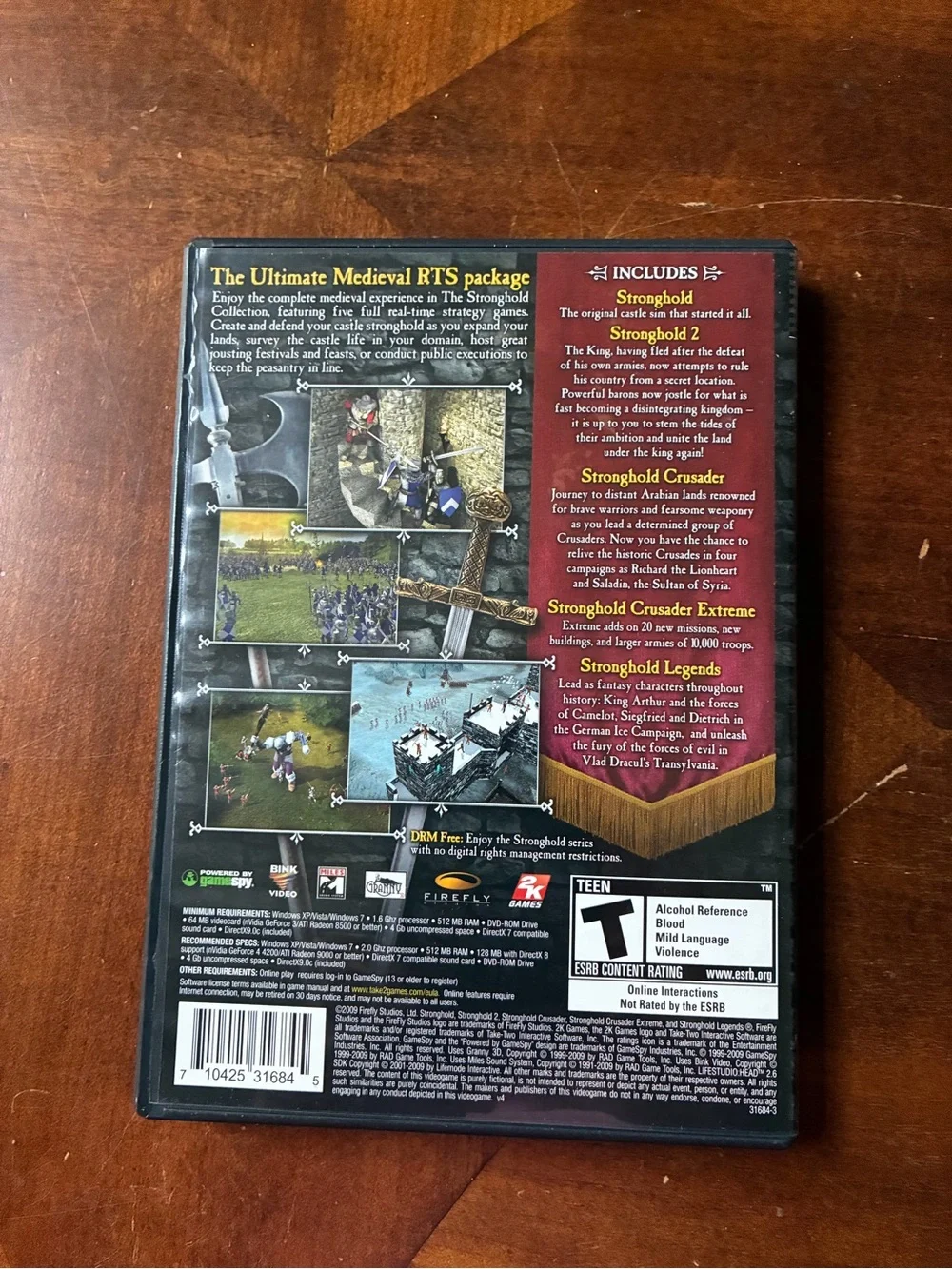 The Stronghold Collection PC Game - Blue Cover -